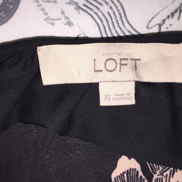 Ann Taylor Loft Sheer Dress Blouse - Picture 5 of 6